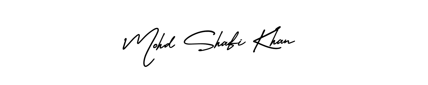 How to make Mohd Shafi Khan name signature. Use AmerikaSignatureDemo-Regular style for creating short signs online. This is the latest handwritten sign. Mohd Shafi Khan signature style 3 images and pictures png