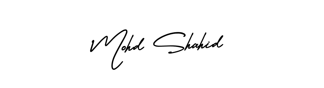 It looks lik you need a new signature style for name Mohd Shahid. Design unique handwritten (AmerikaSignatureDemo-Regular) signature with our free signature maker in just a few clicks. Mohd Shahid signature style 3 images and pictures png