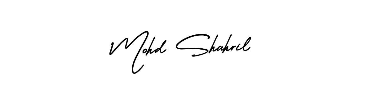 Mohd Shahril stylish signature style. Best Handwritten Sign (AmerikaSignatureDemo-Regular) for my name. Handwritten Signature Collection Ideas for my name Mohd Shahril. Mohd Shahril signature style 3 images and pictures png