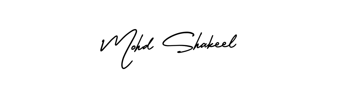 This is the best signature style for the Mohd Shakeel name. Also you like these signature font (AmerikaSignatureDemo-Regular). Mix name signature. Mohd Shakeel signature style 3 images and pictures png