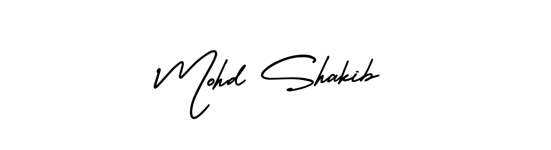 Make a beautiful signature design for name Mohd Shakib. With this signature (AmerikaSignatureDemo-Regular) style, you can create a handwritten signature for free. Mohd Shakib signature style 3 images and pictures png