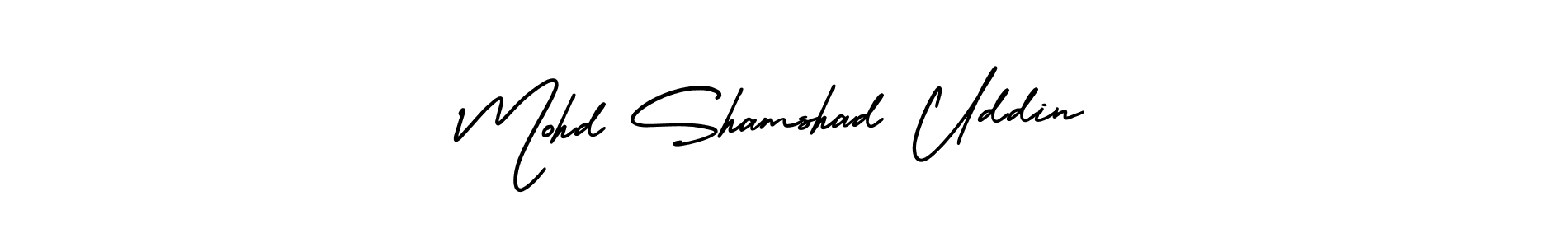 How to make Mohd Shamshad Uddin signature? AmerikaSignatureDemo-Regular is a professional autograph style. Create handwritten signature for Mohd Shamshad Uddin name. Mohd Shamshad Uddin signature style 3 images and pictures png