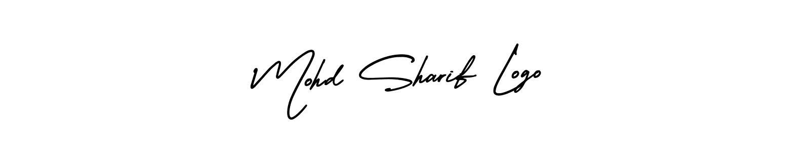 Mohd Sharif Logo stylish signature style. Best Handwritten Sign (AmerikaSignatureDemo-Regular) for my name. Handwritten Signature Collection Ideas for my name Mohd Sharif Logo. Mohd Sharif Logo signature style 3 images and pictures png