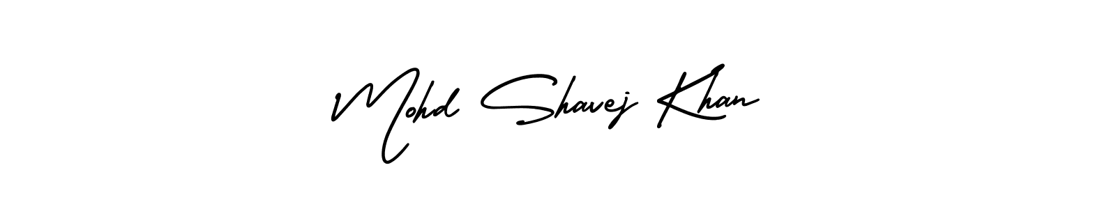 Also You can easily find your signature by using the search form. We will create Mohd Shavej Khan name handwritten signature images for you free of cost using AmerikaSignatureDemo-Regular sign style. Mohd Shavej Khan signature style 3 images and pictures png