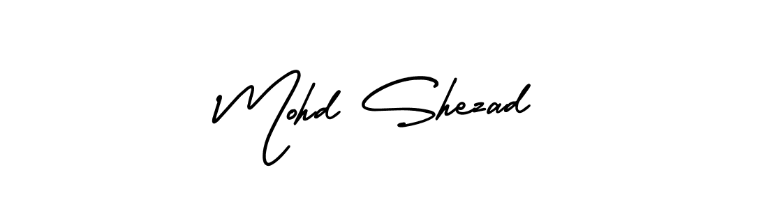This is the best signature style for the Mohd Shezad name. Also you like these signature font (AmerikaSignatureDemo-Regular). Mix name signature. Mohd Shezad signature style 3 images and pictures png