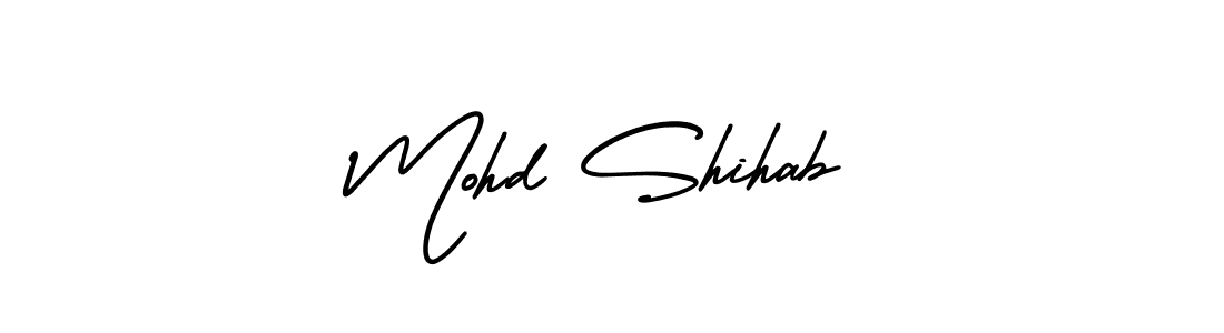Create a beautiful signature design for name Mohd Shihab. With this signature (AmerikaSignatureDemo-Regular) fonts, you can make a handwritten signature for free. Mohd Shihab signature style 3 images and pictures png