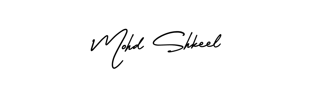 Also You can easily find your signature by using the search form. We will create Mohd Shkeel name handwritten signature images for you free of cost using AmerikaSignatureDemo-Regular sign style. Mohd Shkeel signature style 3 images and pictures png
