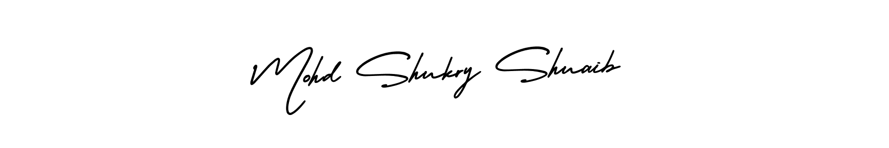 AmerikaSignatureDemo-Regular is a professional signature style that is perfect for those who want to add a touch of class to their signature. It is also a great choice for those who want to make their signature more unique. Get Mohd Shukry Shuaib name to fancy signature for free. Mohd Shukry Shuaib signature style 3 images and pictures png