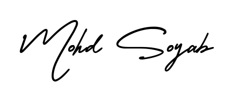 Use a signature maker to create a handwritten signature online. With this signature software, you can design (AmerikaSignatureDemo-Regular) your own signature for name Mohd Soyab. Mohd Soyab signature style 3 images and pictures png
