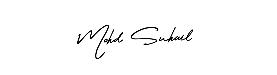 It looks lik you need a new signature style for name Mohd Suhail. Design unique handwritten (AmerikaSignatureDemo-Regular) signature with our free signature maker in just a few clicks. Mohd Suhail signature style 3 images and pictures png