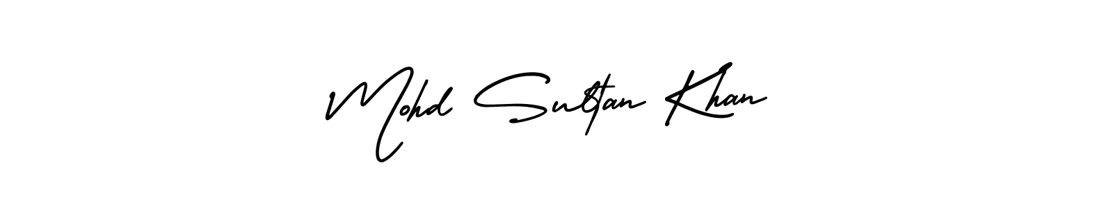 The best way (AmerikaSignatureDemo-Regular) to make a short signature is to pick only two or three words in your name. The name Mohd Sultan Khan include a total of six letters. For converting this name. Mohd Sultan Khan signature style 3 images and pictures png