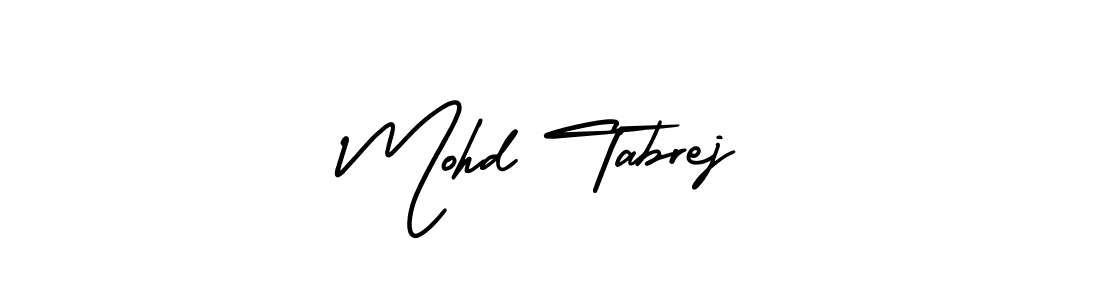 Make a beautiful signature design for name Mohd Tabrej. With this signature (AmerikaSignatureDemo-Regular) style, you can create a handwritten signature for free. Mohd Tabrej signature style 3 images and pictures png