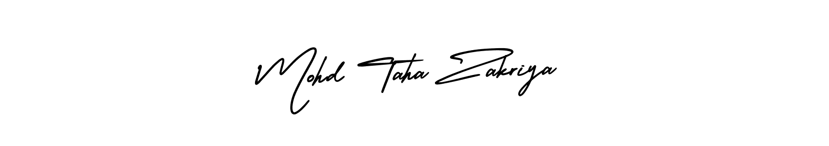 Also we have Mohd Taha Zakriya name is the best signature style. Create professional handwritten signature collection using AmerikaSignatureDemo-Regular autograph style. Mohd Taha Zakriya signature style 3 images and pictures png