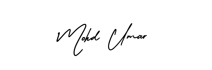 How to make Mohd Umar name signature. Use AmerikaSignatureDemo-Regular style for creating short signs online. This is the latest handwritten sign. Mohd Umar signature style 3 images and pictures png
