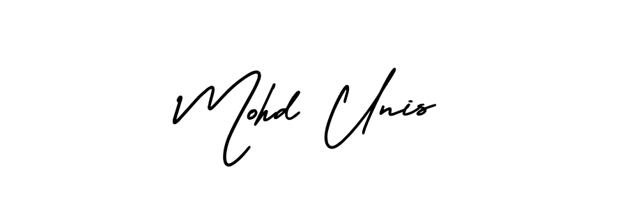 Also You can easily find your signature by using the search form. We will create Mohd Unis name handwritten signature images for you free of cost using AmerikaSignatureDemo-Regular sign style. Mohd Unis signature style 3 images and pictures png