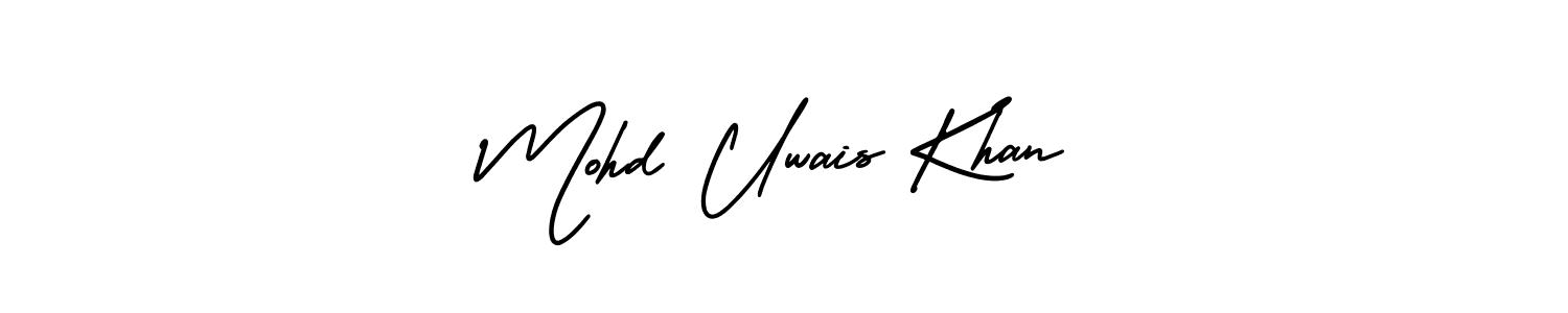 Mohd Uwais Khan stylish signature style. Best Handwritten Sign (AmerikaSignatureDemo-Regular) for my name. Handwritten Signature Collection Ideas for my name Mohd Uwais Khan. Mohd Uwais Khan signature style 3 images and pictures png