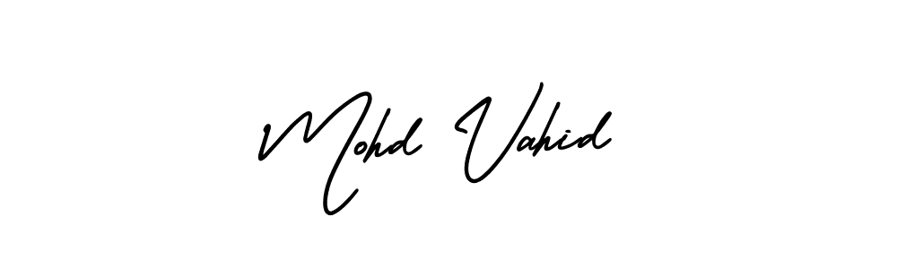 Also You can easily find your signature by using the search form. We will create Mohd Vahid name handwritten signature images for you free of cost using AmerikaSignatureDemo-Regular sign style. Mohd Vahid signature style 3 images and pictures png