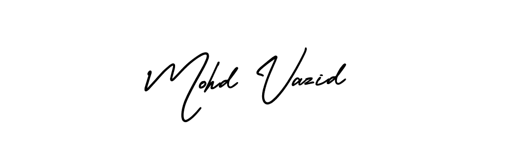 Similarly AmerikaSignatureDemo-Regular is the best handwritten signature design. Signature creator online .You can use it as an online autograph creator for name Mohd Vazid. Mohd Vazid signature style 3 images and pictures png