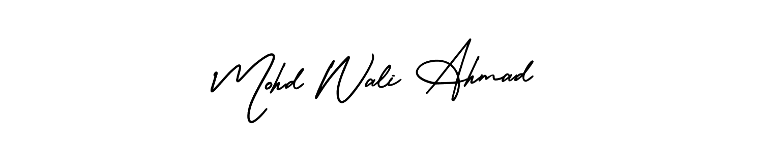 Also we have Mohd Wali Ahmad name is the best signature style. Create professional handwritten signature collection using AmerikaSignatureDemo-Regular autograph style. Mohd Wali Ahmad signature style 3 images and pictures png