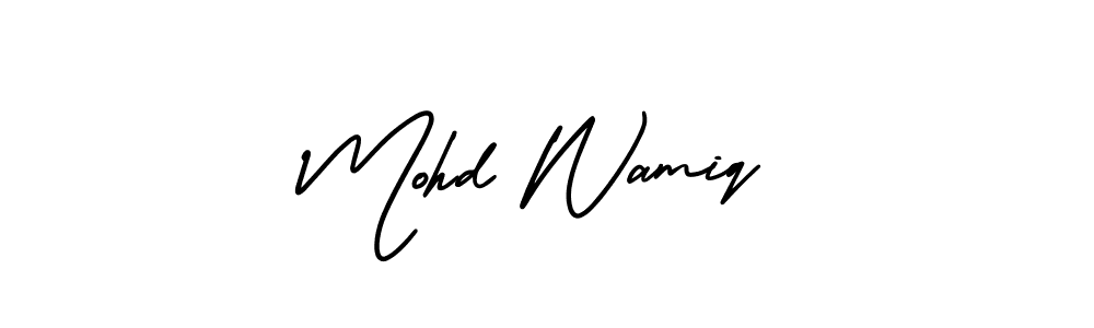 Make a beautiful signature design for name Mohd Wamiq. Use this online signature maker to create a handwritten signature for free. Mohd Wamiq signature style 3 images and pictures png