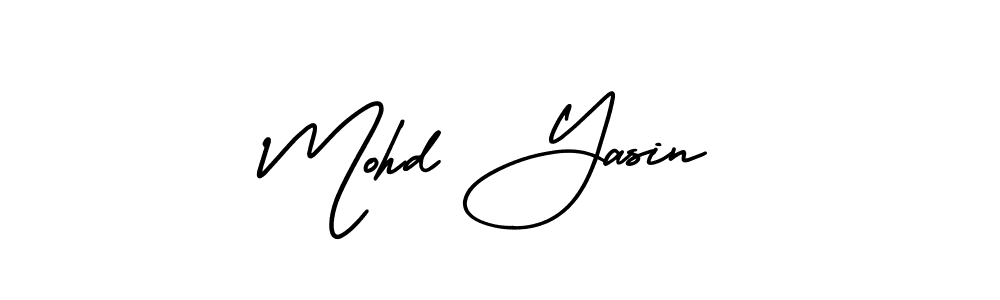Make a beautiful signature design for name Mohd Yasin. With this signature (AmerikaSignatureDemo-Regular) style, you can create a handwritten signature for free. Mohd Yasin signature style 3 images and pictures png