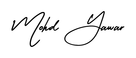 The AmerikaSignatureDemo-Regular lettering style adds unique flourish to name Mohd Yawar. Stand out with a custom digital autograph made in seconds. Mohd Yawar signature style 3 images and pictures png