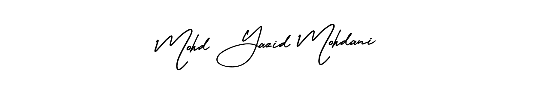 Similarly AmerikaSignatureDemo-Regular is the best handwritten signature design. Signature creator online .You can use it as an online autograph creator for name Mohd Yazid Mohdani. Mohd Yazid Mohdani signature style 3 images and pictures png