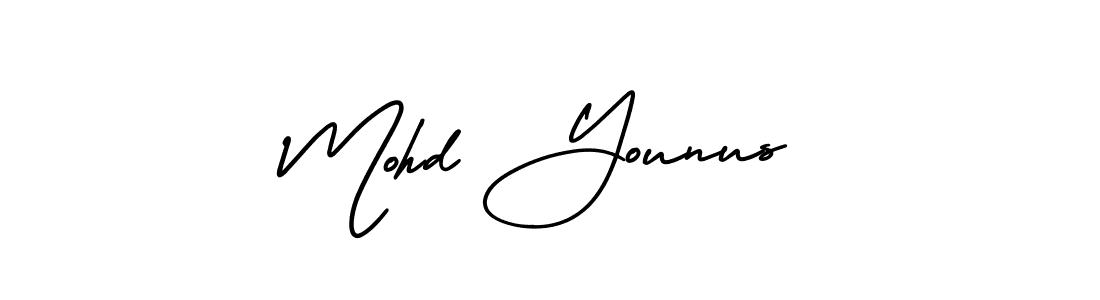 Also You can easily find your signature by using the search form. We will create Mohd Younus name handwritten signature images for you free of cost using AmerikaSignatureDemo-Regular sign style. Mohd Younus signature style 3 images and pictures png