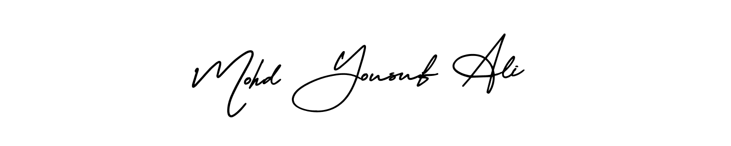 Also You can easily find your signature by using the search form. We will create Mohd Yousuf Ali name handwritten signature images for you free of cost using AmerikaSignatureDemo-Regular sign style. Mohd Yousuf Ali signature style 3 images and pictures png