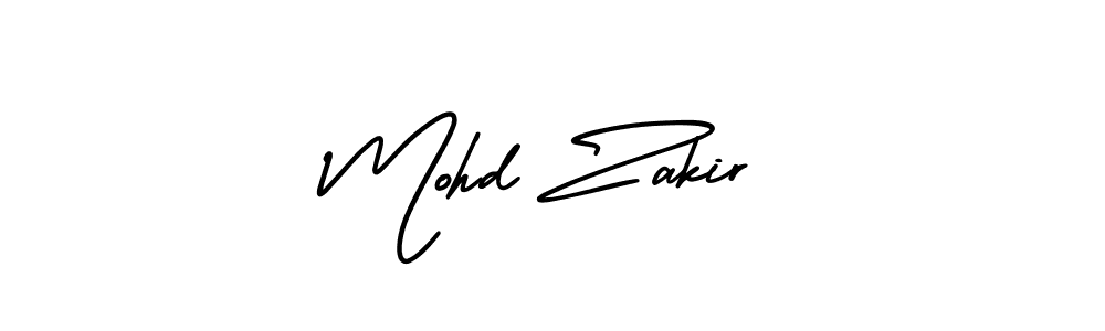 Design your own signature with our free online signature maker. With this signature software, you can create a handwritten (AmerikaSignatureDemo-Regular) signature for name Mohd Zakir. Mohd Zakir signature style 3 images and pictures png