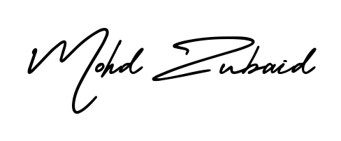 You should practise on your own different ways (AmerikaSignatureDemo-Regular) to write your name (Mohd Zubaid) in signature. Don't let someone else do it for you. Mohd Zubaid signature style 3 images and pictures png