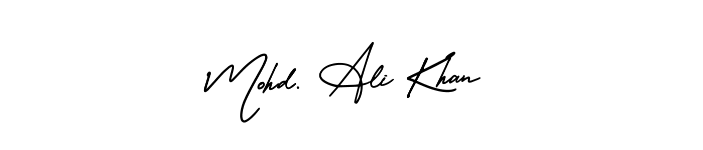How to make Mohd. Ali Khan name signature. Use AmerikaSignatureDemo-Regular style for creating short signs online. This is the latest handwritten sign. Mohd. Ali Khan signature style 3 images and pictures png
