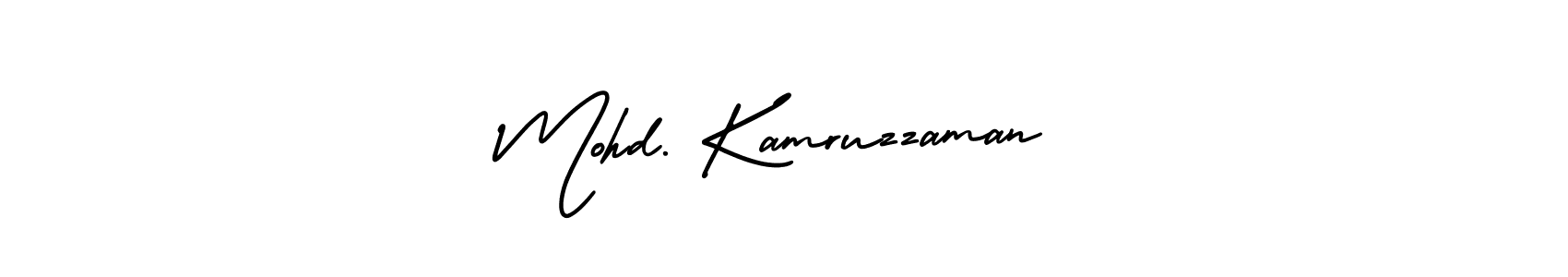 Create a beautiful signature design for name Mohd. Kamruzzaman. With this signature (AmerikaSignatureDemo-Regular) fonts, you can make a handwritten signature for free. Mohd. Kamruzzaman signature style 3 images and pictures png