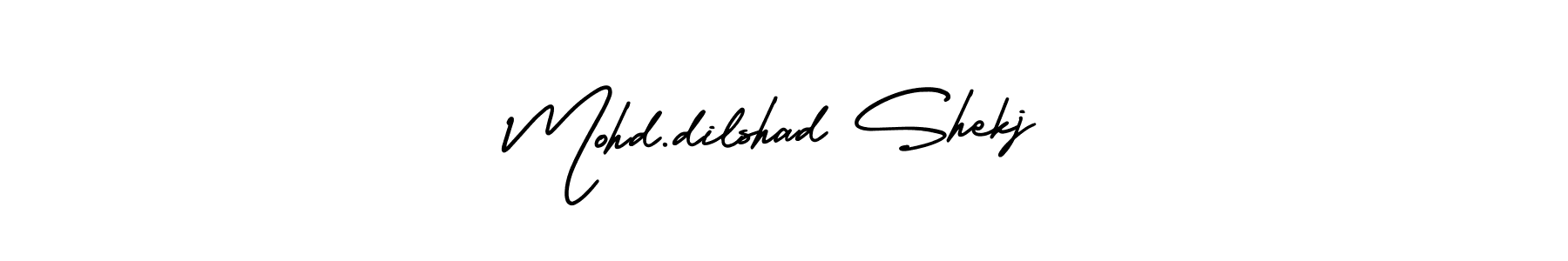 Use a signature maker to create a handwritten signature online. With this signature software, you can design (AmerikaSignatureDemo-Regular) your own signature for name Mohd.dilshad Shekj. Mohd.dilshad Shekj signature style 3 images and pictures png