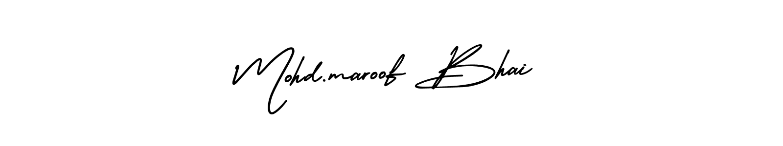 Make a beautiful signature design for name Mohd.maroof Bhai. With this signature (AmerikaSignatureDemo-Regular) style, you can create a handwritten signature for free. Mohd.maroof Bhai signature style 3 images and pictures png