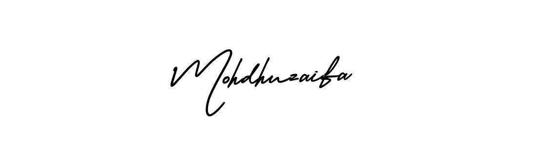 It looks lik you need a new signature style for name Mohdhuzaifa. Design unique handwritten (AmerikaSignatureDemo-Regular) signature with our free signature maker in just a few clicks. Mohdhuzaifa signature style 3 images and pictures png