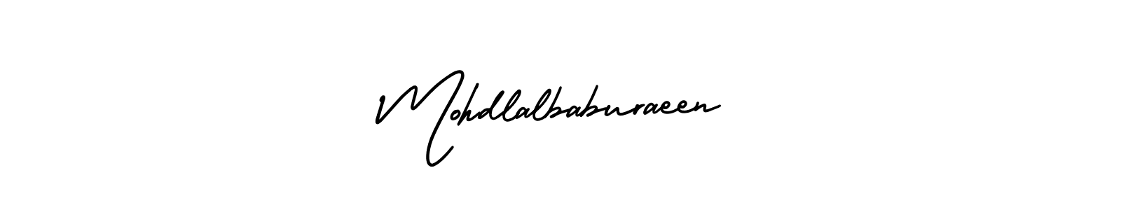 Check out images of Autograph of Mohdlalbaburaeen name. Actor Mohdlalbaburaeen Signature Style. AmerikaSignatureDemo-Regular is a professional sign style online. Mohdlalbaburaeen signature style 3 images and pictures png