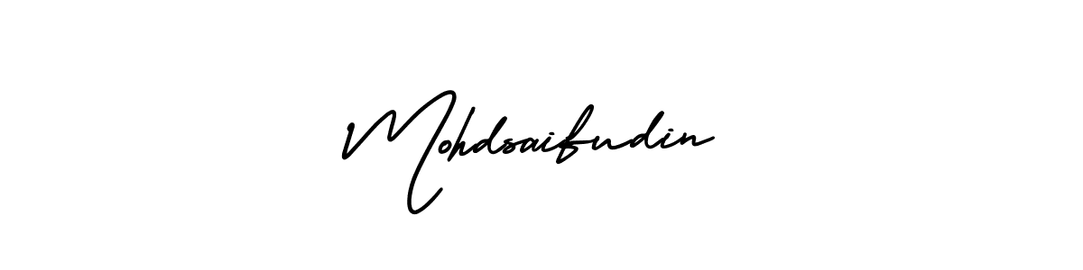 How to make Mohdsaifudin signature? AmerikaSignatureDemo-Regular is a professional autograph style. Create handwritten signature for Mohdsaifudin name. Mohdsaifudin signature style 3 images and pictures png