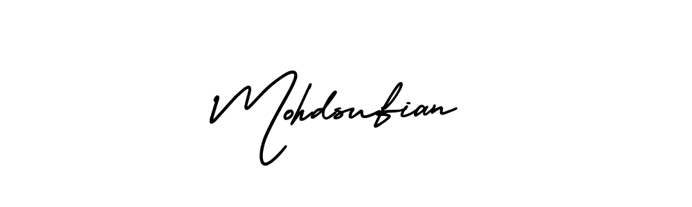 It looks lik you need a new signature style for name Mohdsufian. Design unique handwritten (AmerikaSignatureDemo-Regular) signature with our free signature maker in just a few clicks. Mohdsufian signature style 3 images and pictures png