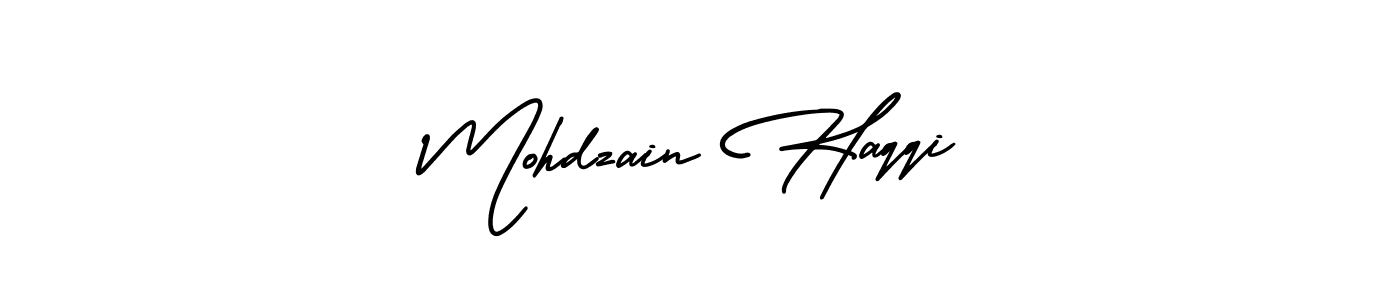 Mohdzain Haqqi stylish signature style. Best Handwritten Sign (AmerikaSignatureDemo-Regular) for my name. Handwritten Signature Collection Ideas for my name Mohdzain Haqqi. Mohdzain Haqqi signature style 3 images and pictures png