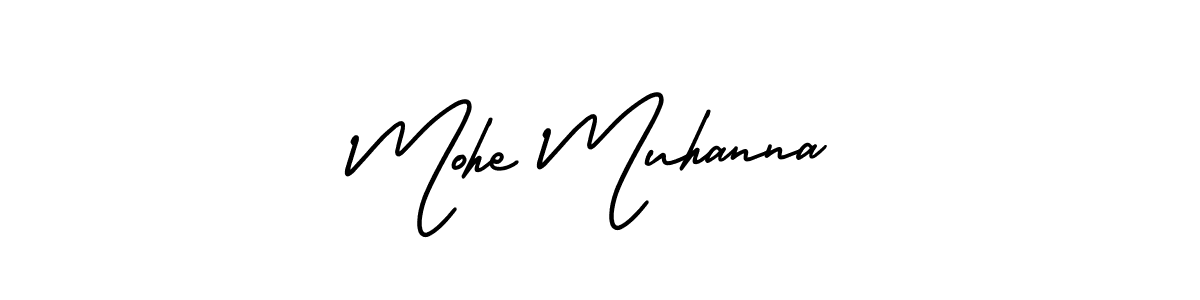 Best and Professional Signature Style for Mohe Muhanna. AmerikaSignatureDemo-Regular Best Signature Style Collection. Mohe Muhanna signature style 3 images and pictures png