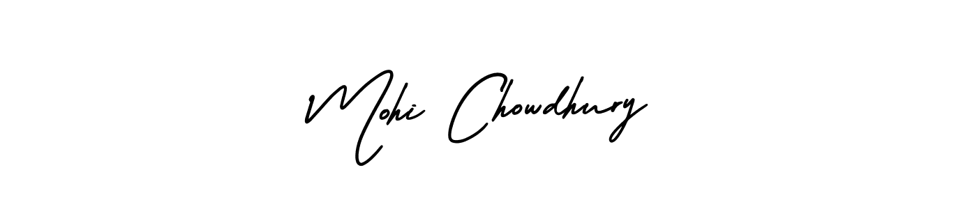 Design your own signature with our free online signature maker. With this signature software, you can create a handwritten (AmerikaSignatureDemo-Regular) signature for name Mohi Chowdhury. Mohi Chowdhury signature style 3 images and pictures png
