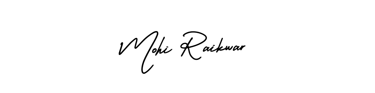 It looks lik you need a new signature style for name Mohi Raikwar. Design unique handwritten (AmerikaSignatureDemo-Regular) signature with our free signature maker in just a few clicks. Mohi Raikwar signature style 3 images and pictures png