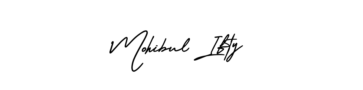 Make a beautiful signature design for name Mohibul Ifty. With this signature (AmerikaSignatureDemo-Regular) style, you can create a handwritten signature for free. Mohibul Ifty signature style 3 images and pictures png