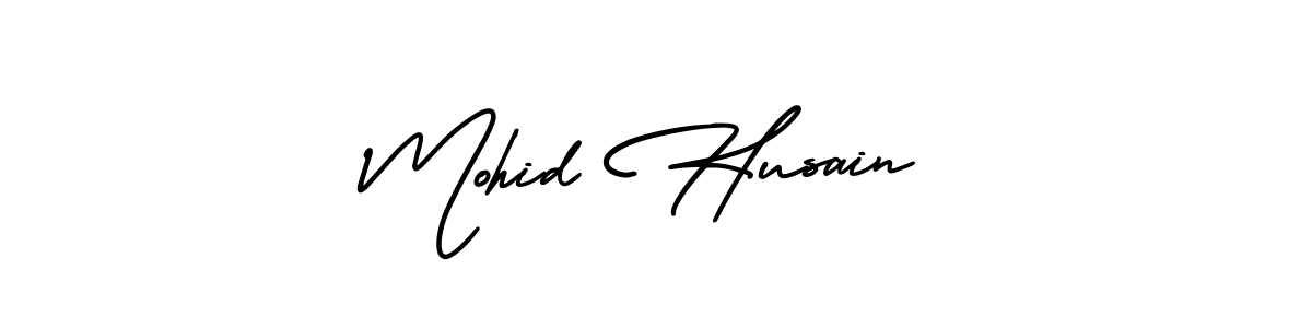 Use a signature maker to create a handwritten signature online. With this signature software, you can design (AmerikaSignatureDemo-Regular) your own signature for name Mohid Husain. Mohid Husain signature style 3 images and pictures png