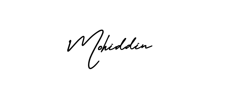 if you are searching for the best signature style for your name Mohiddin. so please give up your signature search. here we have designed multiple signature styles  using AmerikaSignatureDemo-Regular. Mohiddin signature style 3 images and pictures png