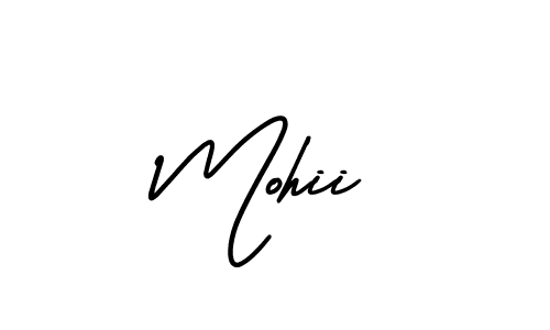 Mohii stylish signature style. Best Handwritten Sign (AmerikaSignatureDemo-Regular) for my name. Handwritten Signature Collection Ideas for my name Mohii. Mohii signature style 3 images and pictures png