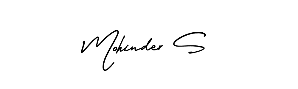 Design your own signature with our free online signature maker. With this signature software, you can create a handwritten (AmerikaSignatureDemo-Regular) signature for name Mohinder S. Mohinder S signature style 3 images and pictures png