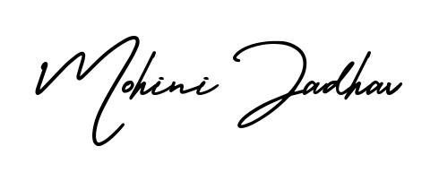 Transform the name Mohini Jadhav into a signature masterpiece using AmerikaSignatureDemo-Regular font. Ideal for photographers, artists, and creators looking for watermarks. Mohini Jadhav signature style 3 images and pictures png