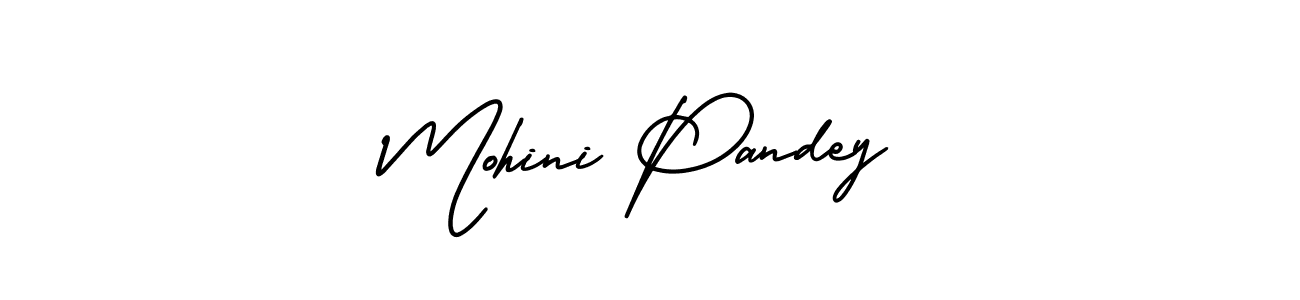 Use a signature maker to create a handwritten signature online. With this signature software, you can design (AmerikaSignatureDemo-Regular) your own signature for name Mohini Pandey. Mohini Pandey signature style 3 images and pictures png